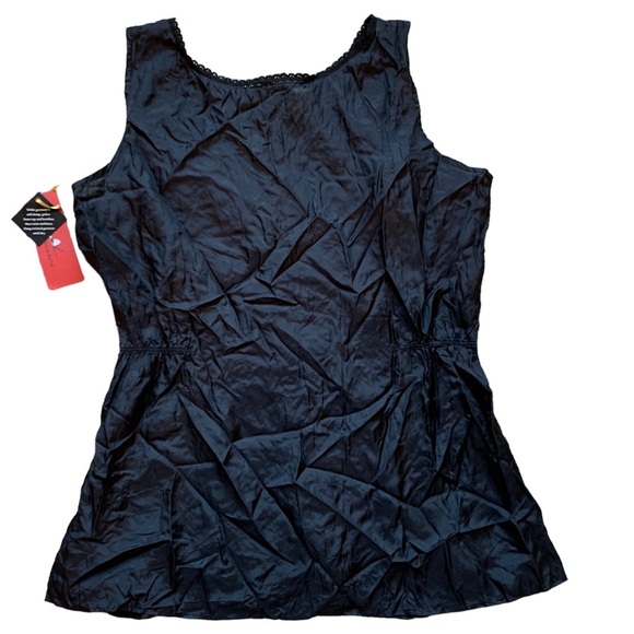 Vintage Tape Measure Silk Tank Top Sz 4 - Picture 9 of 9